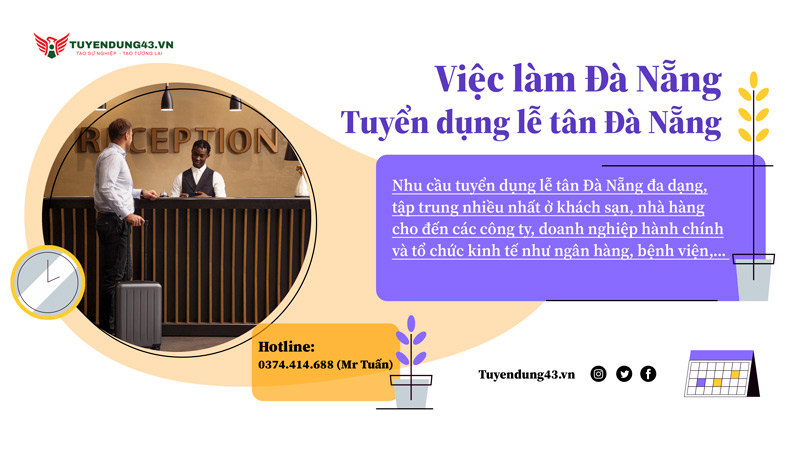 tuyển dụng lễ tân Đà Nẵng