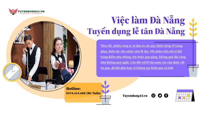 tuyển lễ tân Đà Nẵng