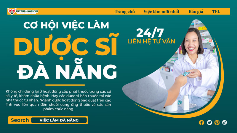 việc làm dược sĩ đại học tại Đà Nẵng